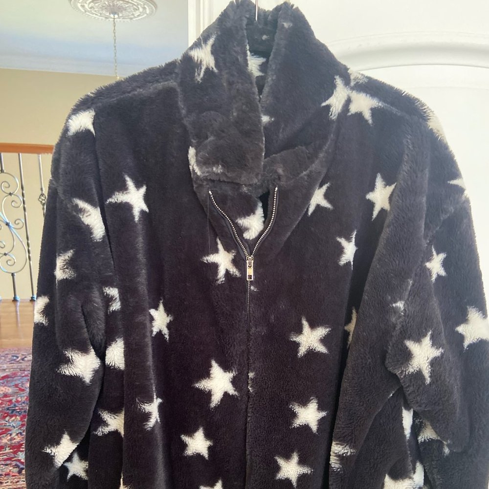 Storia Star Black and White Fur Coat